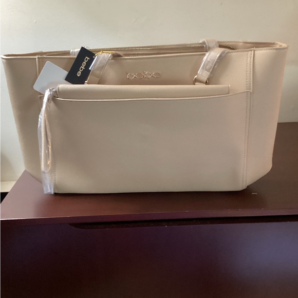 Bebe Beige Women's Tote Bag - Picture 1 of 10